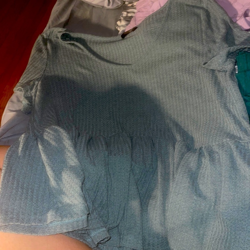 Green dress up top from shein cute and comfy